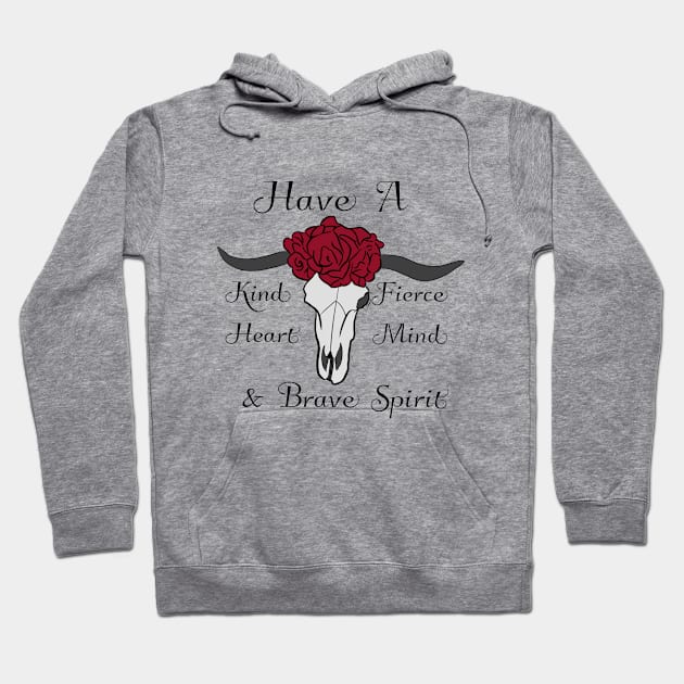 Bull Head Brave Spirit Hoodie by Shawnaw23